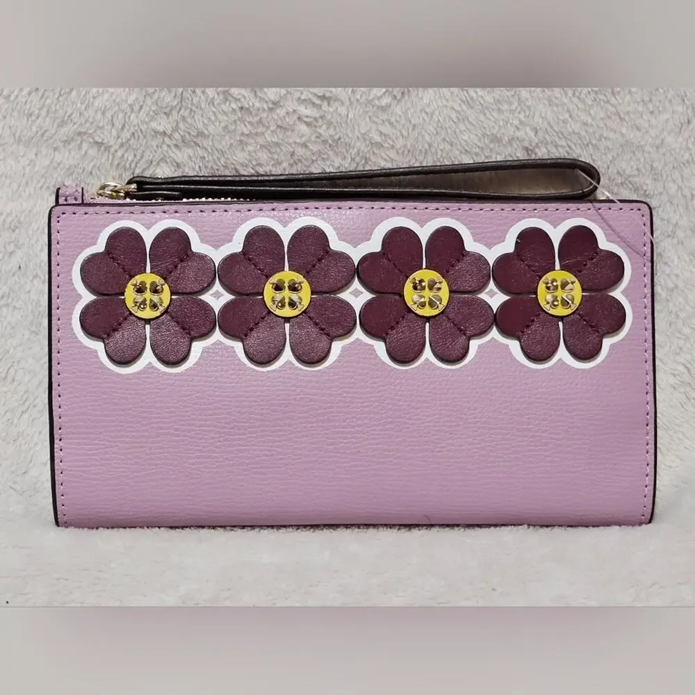 Kate Spade Purple Floral Wallet NWT